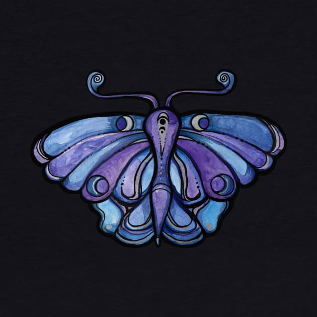 Purple Luna Moth by bubbsnugg